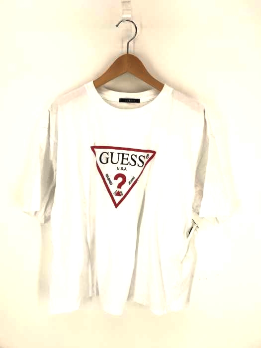 GUESS(ゲス) トライアングルロゴTシャツ メンズ JPN：S JPN：S