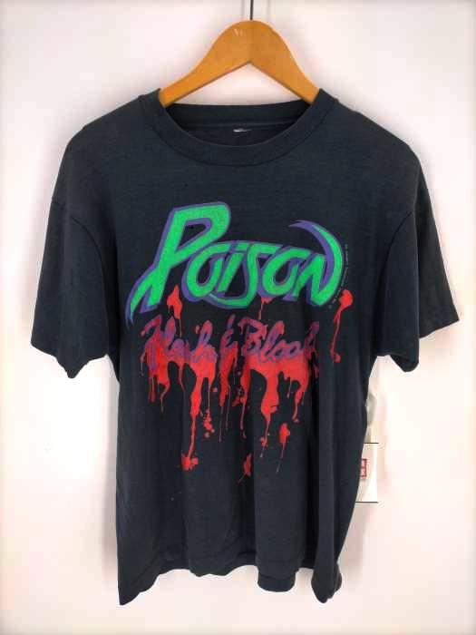 USED古着(ユーズドフルギ) 90S 1990年コピーライト POISON ポイズン ワールドツアーTシャツ メンズ 表記無 表記無