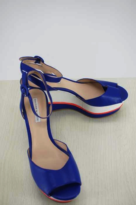 CHARLES & KEITH(チャールズキース) バイカラー厚底サンダル レディース EUR：38 EUR：38