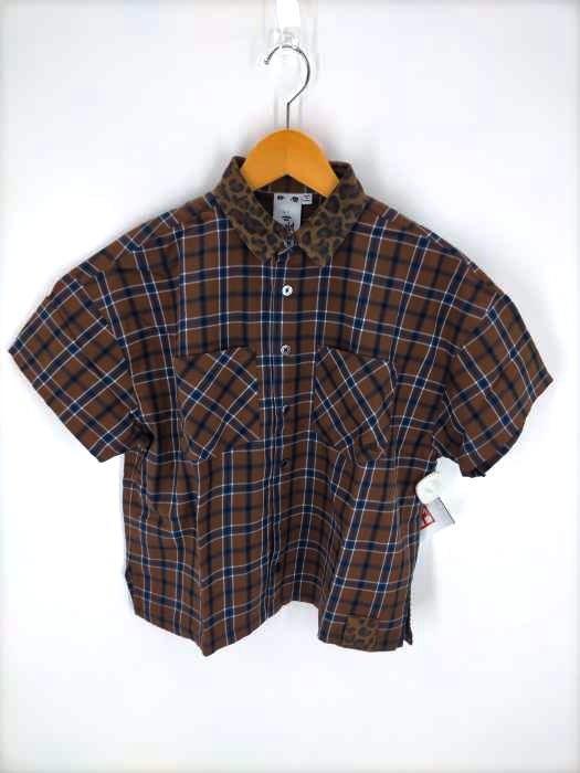 X-girl(エックスガール) S/S OMBRE PLAID SHIRT レディース トップス カジュアルシャツ
