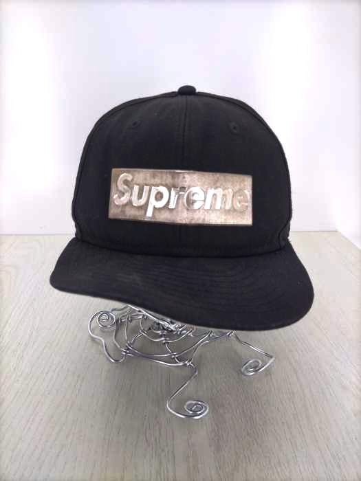 Supreme(シュプリーム) 16SS world famous メタリックボックスロゴ6パネルキャップ メンズ 7 5/8 7 5/8