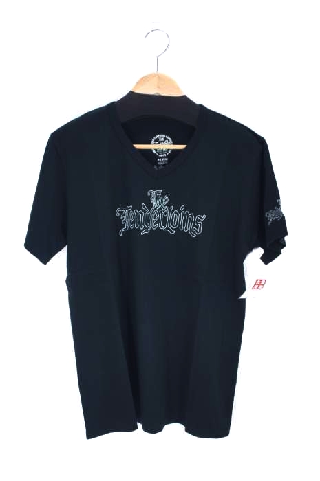 TENDERLOIN(テンダーロイン) THE BLACK SENSE FESTIBAL VネックTシャツ メンズ JPN：XL JPN：XL