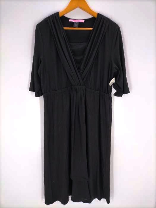 USED古着(ユーズドフルギ) HIROKO SUZUKI（ヒロコスズキ）Vネック ロングワンピース レディース US：10 US：10