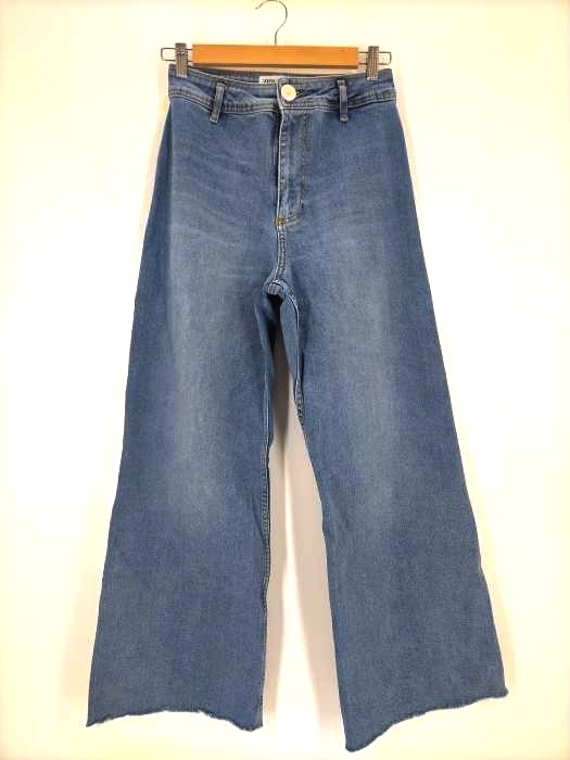 ZARA（ザラ） ハイウエストカットオフワイドデニム レディース パンツ デニム