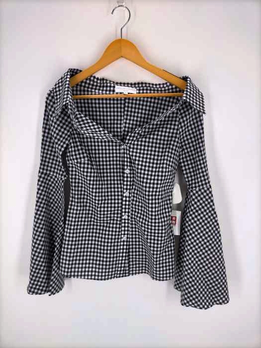 caroline constas(キャロライン コンスタス) チェック袖デザインスキッパーシャツ レディース JPN：XS JPN：XS