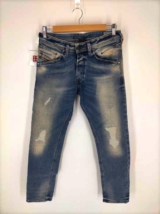 DIESEL（ディーゼル） BELTHER ダメージ加工ボタンフライデニム メンズ パンツ デニム