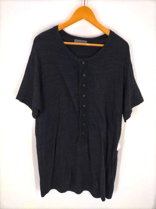 Yohji Yamamoto POUR HOMME(ヨウジヤマモトプールオム) 17SS PATCHED OZONE PROCESS CLOTH HENLEY NECK メンズ JPN：3 JPN：3
