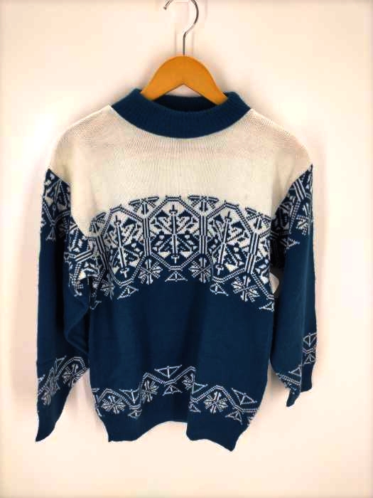 USED古着(ユーズドフルギ) 90S american pride USA製ノルディック柄ニット メンズ JPN：S JPN：S