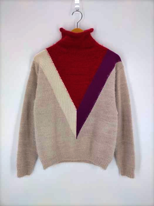OSKER（オスカー） coler-block knit jumper ハイネックニット レディース トップス ニット・セーター