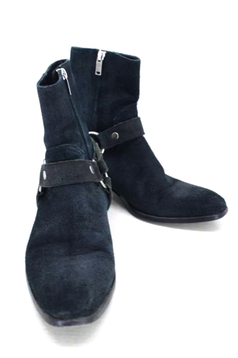 SAINT LAURENT PARIS(サンローランパリ) スウェードレザーワイアットハーネスブーツ メンズ EUR:39.5 EUR:39.5
