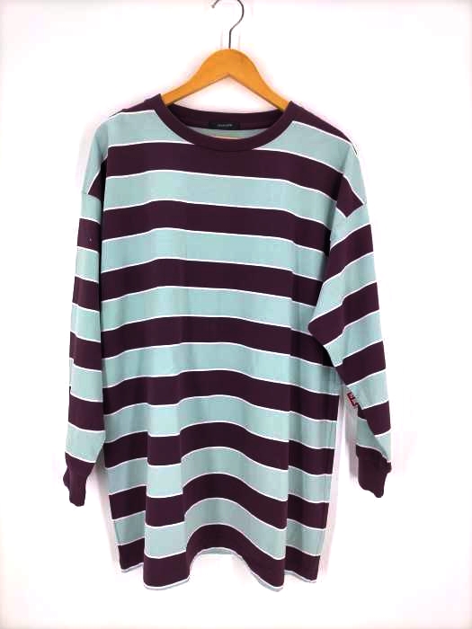 JEANASIS（ジーナシス） アソートボーダーBIGロングスリーブTシャツ レディース トップス Tシャツ・カットソー
