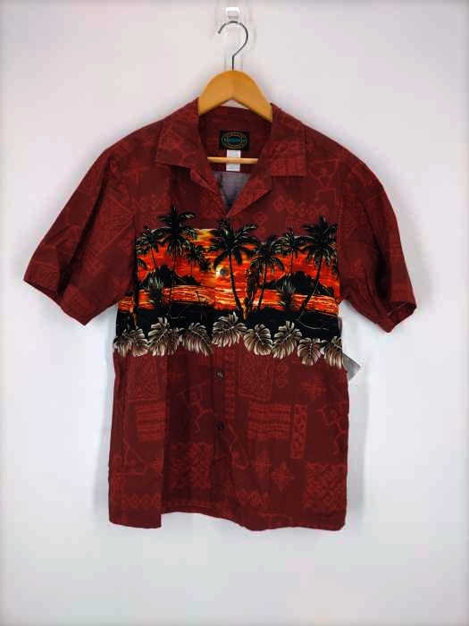 RESERVE(リザーブ) USA製 ヤシの木柄アロハシャツ メンズ import:M import:M