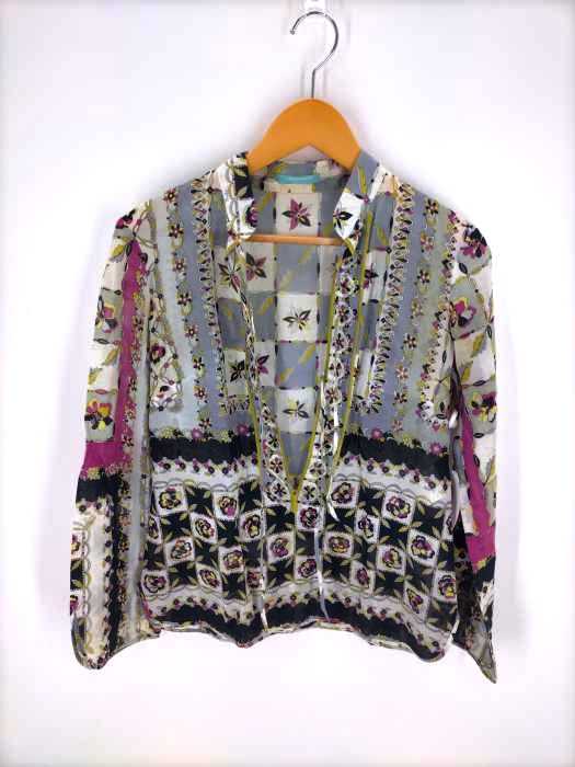 EMILIO PUCCI(エミリオプッチ) 総柄コットンブラウス レディース UK：8 UK：8