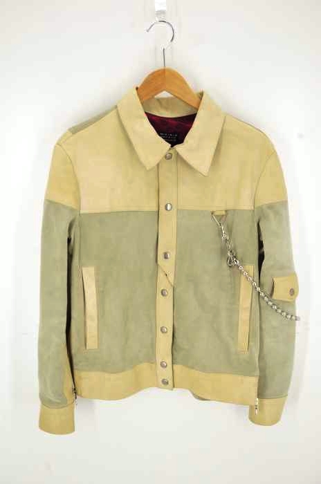 HOMME BOY CO（オムボーイ） スエードレザー切替ジャケット メンズ アウター ジャケット