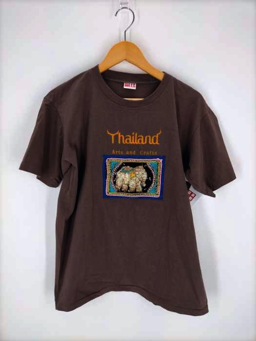 USED古着(ユーズドフルギ) 90S タイ製 ELEPHANT刺繍 Tシャツ メンズ 表記無 表記無