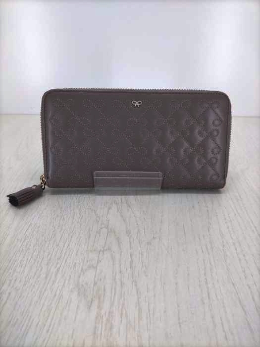 ANYA HINDMARCH(アニヤハインドマーチ) リボン柄刺繍長財布 レディース 表記無 表記無