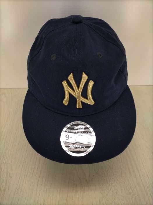 NEW ERA（ニューエラ） NY ゴールド刺繍 6パネルキャップ メンズ 帽子 キャップ