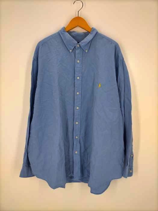 RALPH LAUREN（ラルフローレン） CLASSIC FIT シルクリネン ポニー刺繍 ボタンダウンシャツ メンズ トップス カジュアルシャツ