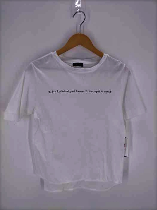 USED古着(ユーズドフルギ) anuans（アニュアンス）21SS ラウンドカットロゴTシャツ レディース FREE FREE