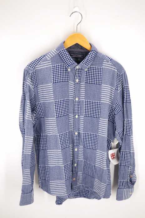 TOMMY HILFIGER （トミーヒルフィガー） パッチワークシャツ メンズ トップス カジュアルシャツ