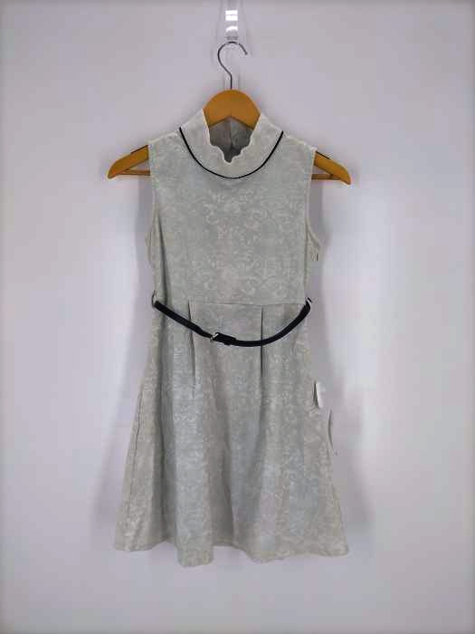 salire(サリア) 総レース ベルテッド ノースリーブワンピース レディース JPN:38 JPN:38
