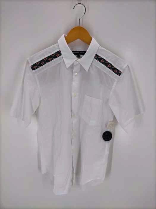 COMME des GARCONS HOMME DEUX(コムデギャルソンオムドゥ) 20SS ショルダーライン 切替半袖シャツ メンズ JPN：S JPN：S