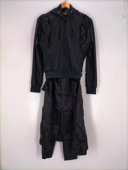 COMME des GARCONS(コムデギャルソン) AD2018 Hoodie Overcoat パーカードッキング キュプラコート レディース JPN：XS JPN：XS