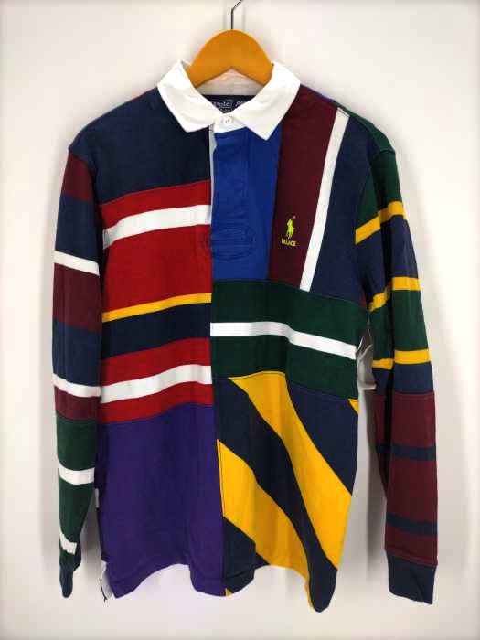 PALACE(パレス) RUGBY SHIRT LONG SLEEVE パッチワークラガーポロシャツ メンズ import：M import：M