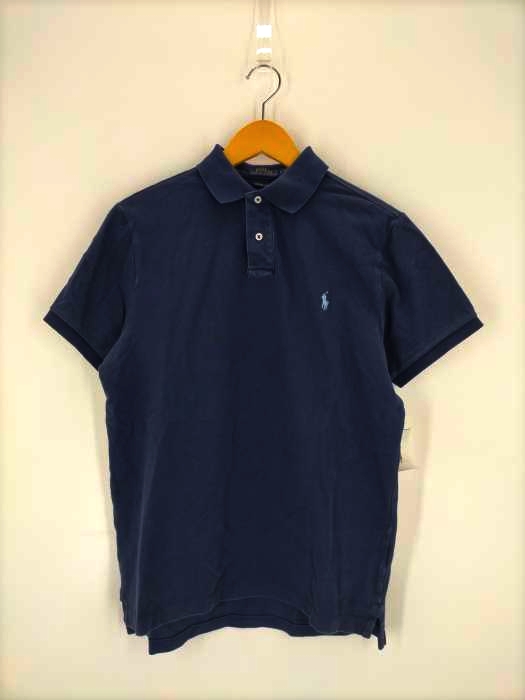 POLO RALPH LAUREN(ポロラルフローレン) CUSTOM SLIM FIT ポニー刺繍鹿の子ポロシャツ メンズ import：M import：M
