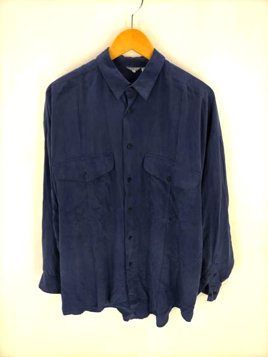 USED古着(ユーズドフルギ) OLD フラップポケットシルクシャツ メンズ JPN：1 JPN：1