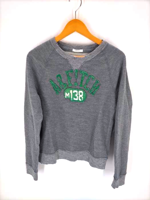 Abercrombie & Fitch(アバクロンビーアンドフィッチ) ダメージ加工カレッジスウェット メンズ JPN:S JPN:S