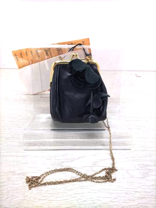 アテンタティブアトリエ A TENTATIVE ATELIER flower bag フラワー装飾 レザーがま口ショルダーバッグ レディース 表記無 表記無