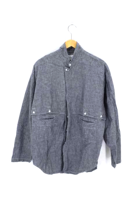 Y's company limited bis（ワイズカンパニーリミテッドビス） 切替デザインコットン比翼シャツ レディース トップス シャツ・ブラウス