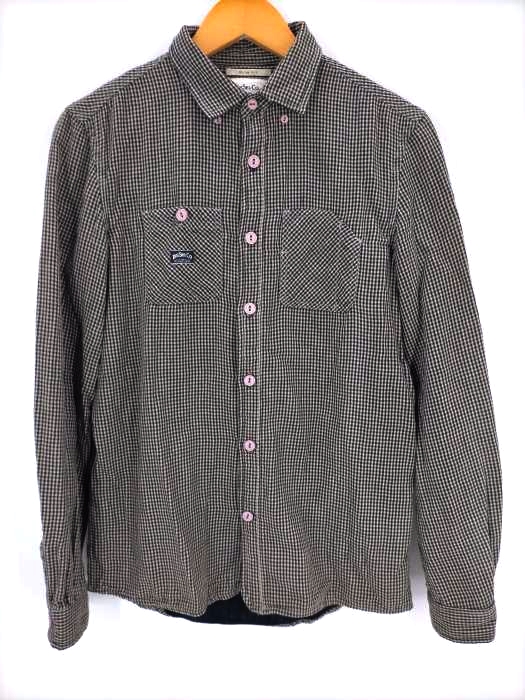 DIESEL(ディーゼル) SLIM FIT ガーゼコットン ギンガムチェックシャツ メンズ import:S