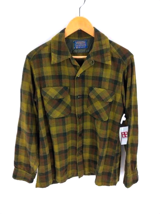 PENDLETON(ペンドルトン) 60~70S チェック柄開襟フランネルシャツ メンズ トップス カジュアルシャツ