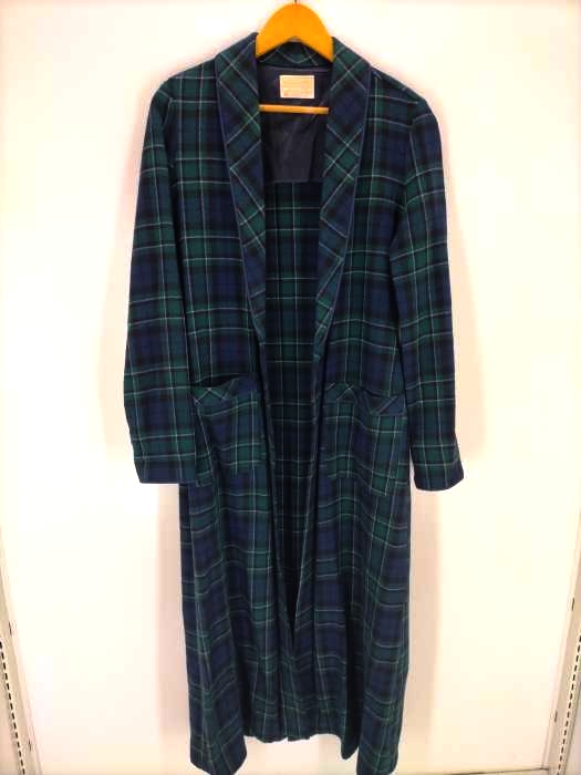 PENDLETON(ペンドルトン) 60S 金タグ ブラックウォッチチェック パイピングガウンコート メンズ 表記無 表記無