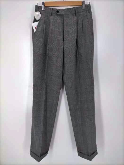 IVYLEAGUERSCLUB(フルギ) グレンチェック2タックワイドスラックス メンズ  6