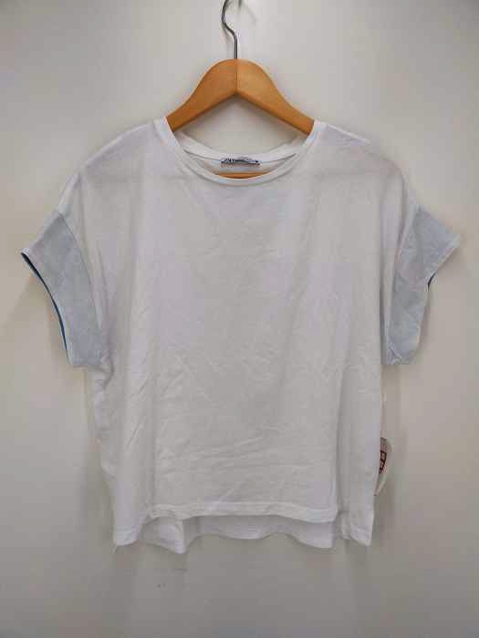 ZARA(ザラ) 袖デザイン半袖Tシャツ レディース import：S import：S