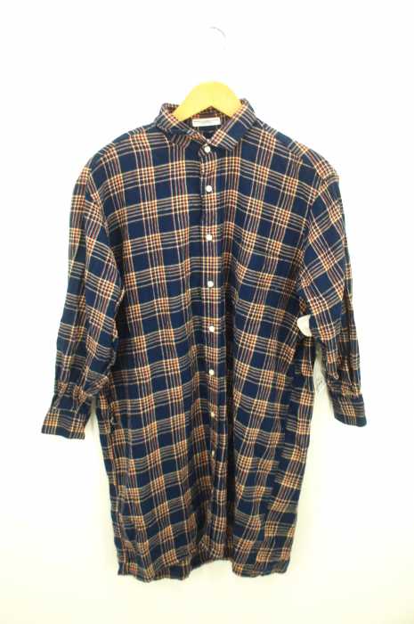 individualized shirts（インディヴィジュアライズドシャツ） チェックボタンシャツOP レディース ワンピース シャツ