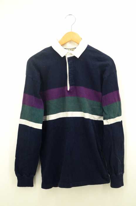 L.L.Bean （エルエルビーン） 90s ボーダープリントラガーシャツ メンズ トップス カジュアルシャツ