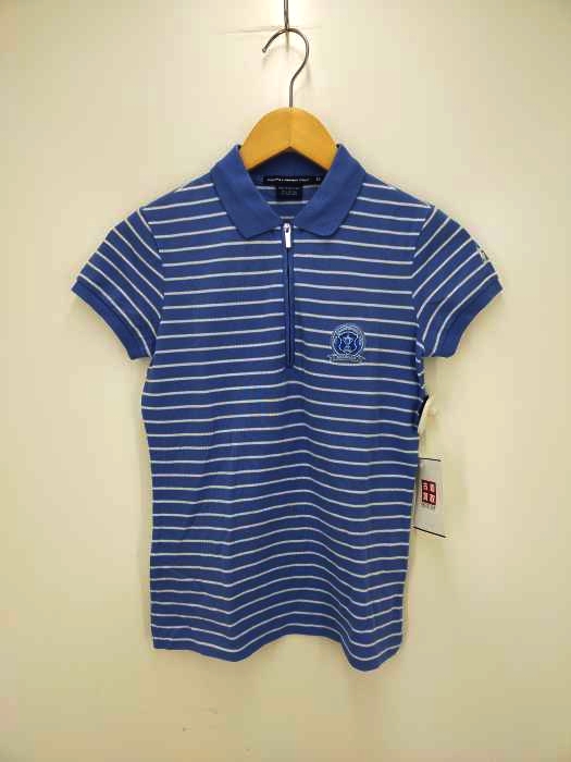 RALPH LAUREN GOLF(ラルフローレンゴルフ) ハーフジップ ボーダー柄 ポロシャツ レディース import：XS import：XS