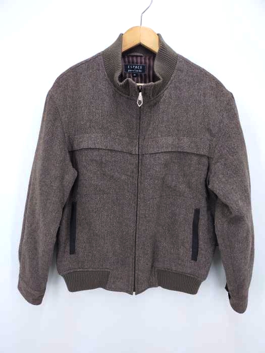フルギ espace by pierre cardin ウールジップアップネップジャケット メンズ import:M import:M