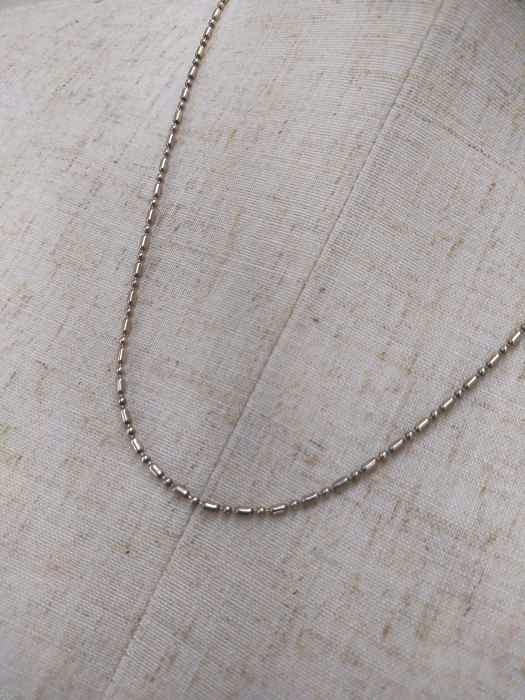 USED古着（ユーズドフルギ） イタリア製 シルバー925 ボールチェーンネックレス レディース アクセサリー ネックレス・ペンダント