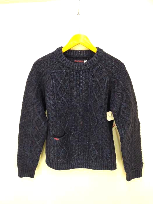 ブルーブルー BLUE BLUE INDIGO DYE ケーブルニット セーター メンズ JPN：1 JPN：1