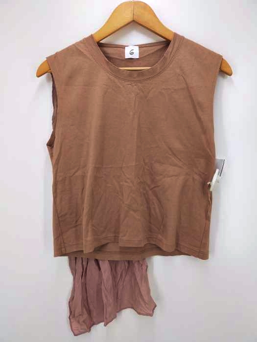 6(ROKU) BEAUTY&YOUTH UNITED ARROWS(ロクビューティーアンドユースユナイテッドアローズ) STOLE NO SLEEVE PULLOVER レディース FREE FREE