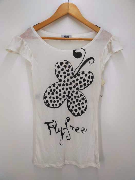 MOSCHINO(モスキーノ) フレンチスリーブ総柄Tシャツ レディース  US：8