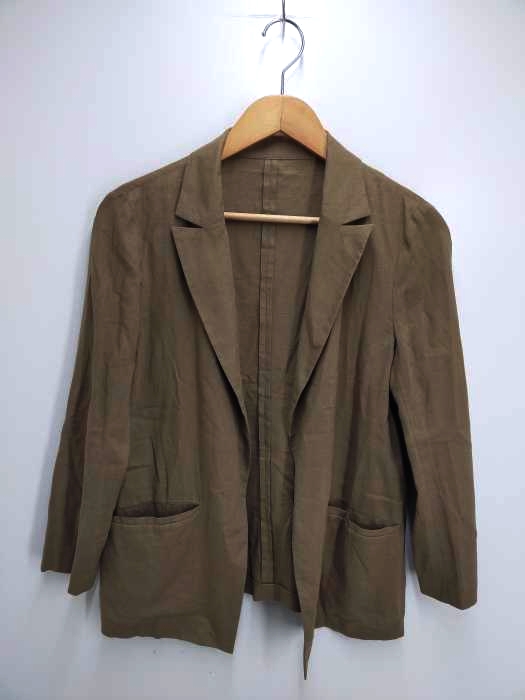FONCE(フォンセ) レーヨンリネン ベルト付サマージャケット レディース JPN：36 JPN：36