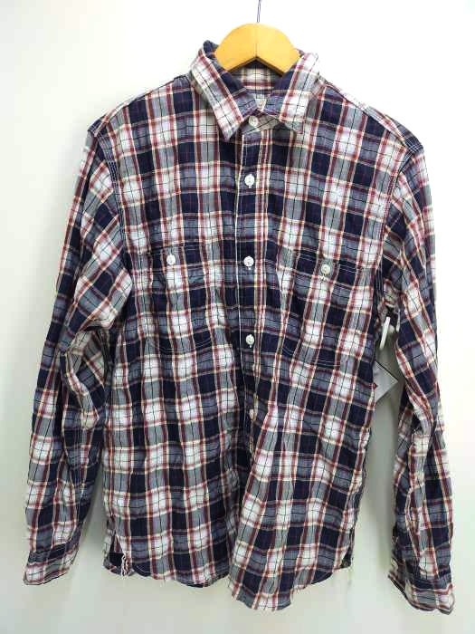 or slow(オアスロウ) シワ加工チェックシャツ メンズ JPN:3 JPN:3