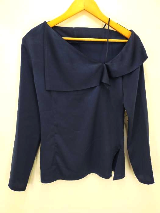 アンスポクン UNSPOKEN Asymmetry lapel blouse レディース JPN：S JPN：S
