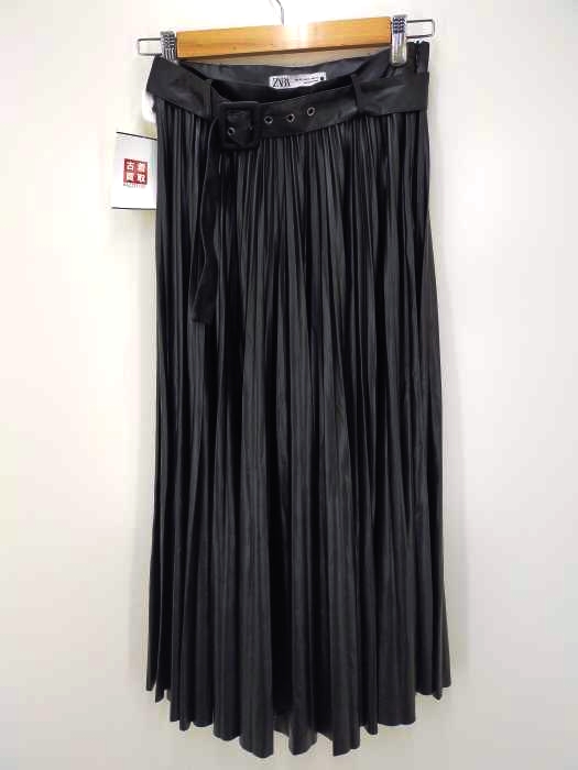 ZARA（ザラ） フェイクレザープリーツスカート レディース スカート プリーツ